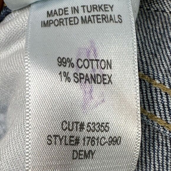 Citizens of Humanity Demy Flare Jeans Distressed Raw Hem Blue Sz 24 - Picture 9 of 13